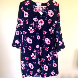 NWT Mud Pie Mila Bell Sleeve Dress (S)